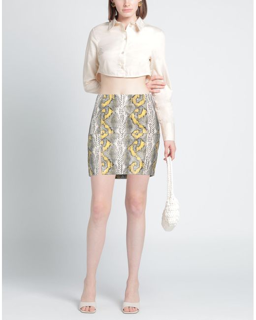 Dorothee Schumacher White Mini Skirt Lambskin