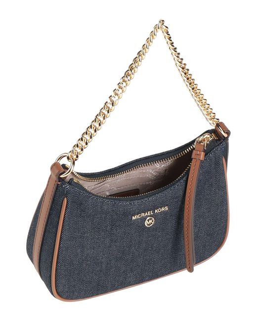 MICHAEL Michael Kors Blue Handbag Textile Fibers