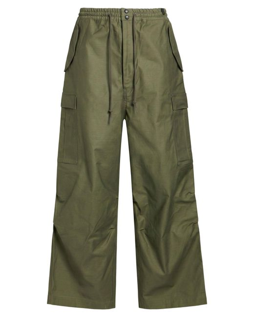 Junya Watanabe Green Military Pants Cotton, Polyurethane for men
