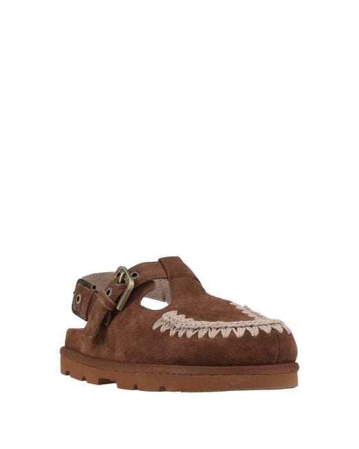 Mou Brown Ballet Flats