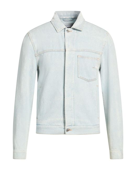 Grifoni Blue Denim Outerwear Cotton for men