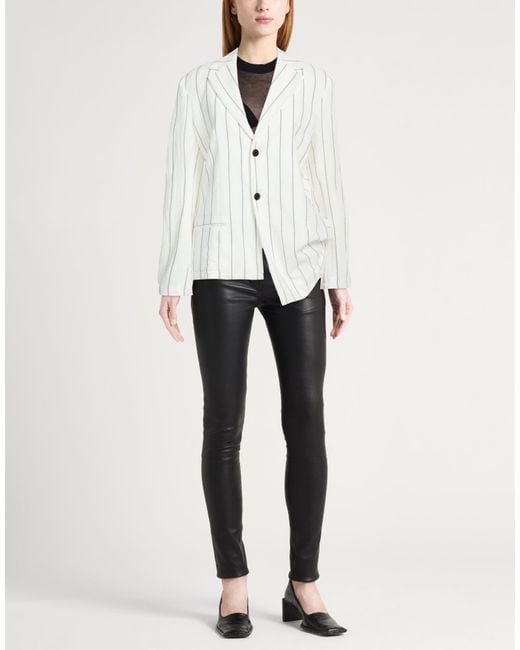 Y's Yohji Yamamoto White Blazer Cotton