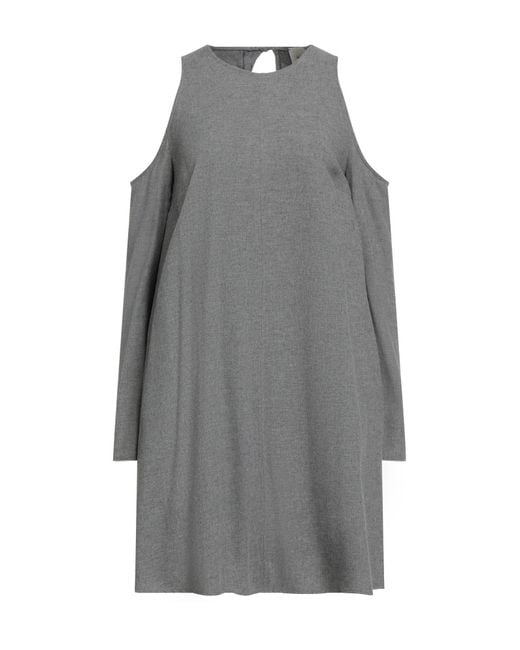 Alysi Gray Crème Mini Dress Viscose, Cotton