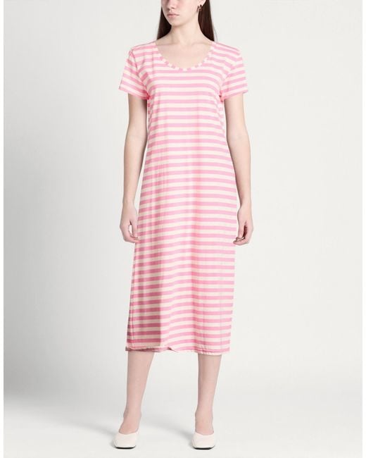 Shirtaporter Pink Midi Dresses