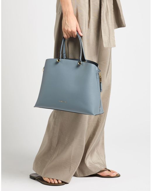 Cerruti 1881 Blue Slate Handbag Polyurethane