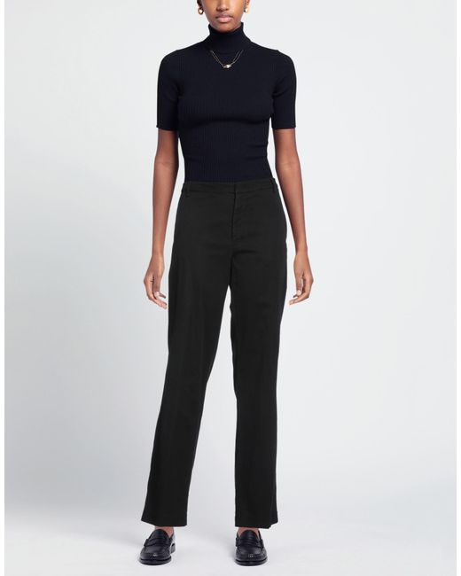 Dondup Black Pants Cotton, Lyocell, Elastane
