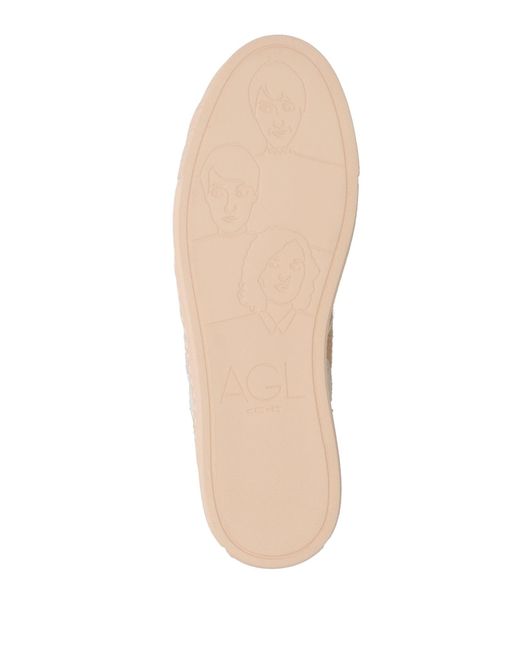 Agl Attilio Giusti Leombruni Natural Sand Sneakers Leather, Textile Fibers