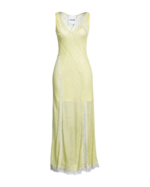 Koche Yellow Maxi-Kleid