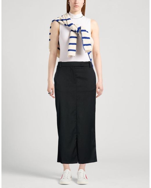 Pinko Black Midi Skirt