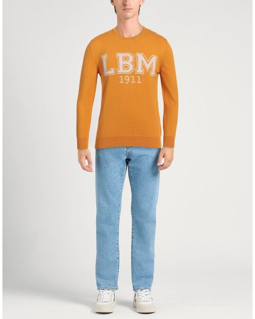 L.b.m. 1911 Orange Mustard Sweater Cotton for men