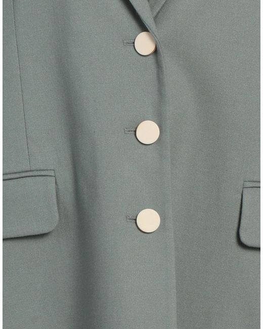 Alysi Gray Blazer Viscose, Polyester, Wool, Elastane