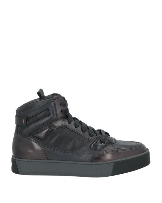 Santoni Men's Black Sneakers