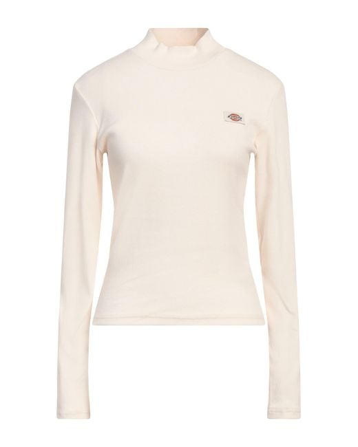 Dickies White Ivory Turtleneck Cotton, Elastane