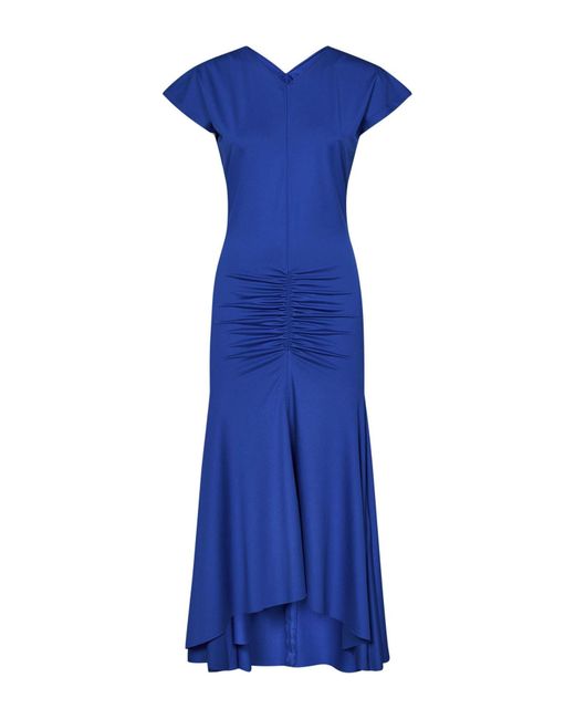 Robe longue Victoria Beckham en coloris Blue