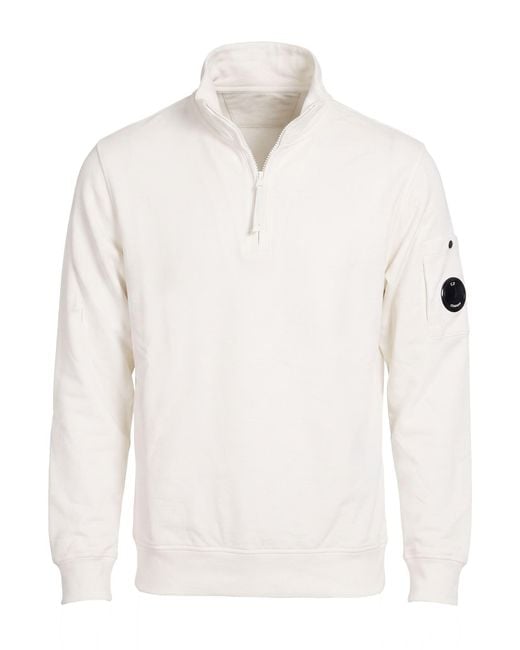 C P Company White Sweatshirt Cotton for men