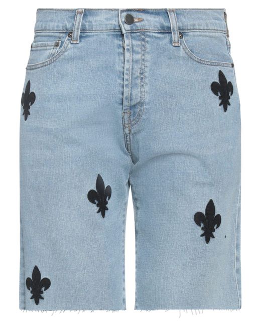 ELEVEN PARIS Blue Denim Shorts for men