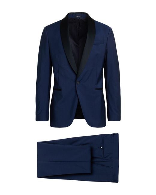 BRERAS Milano Blue Suit Virgin Wool for men