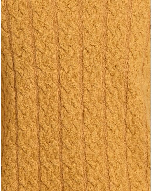 GALLIA Yellow Sweater Merino Wool, Alpaca Wool, Polyamide for men