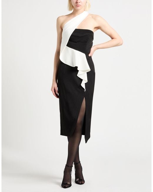 Karl Lagerfeld Black Midi Dress