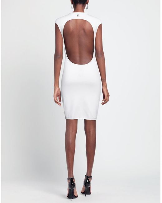 DSquared² White Mini Dress Viscose, Polyester