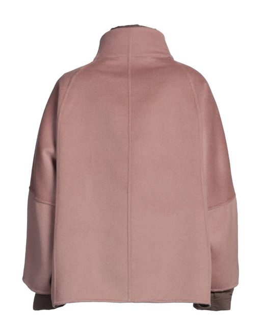Moorer Pink Antique Rose Puffer Cashmere, Silk