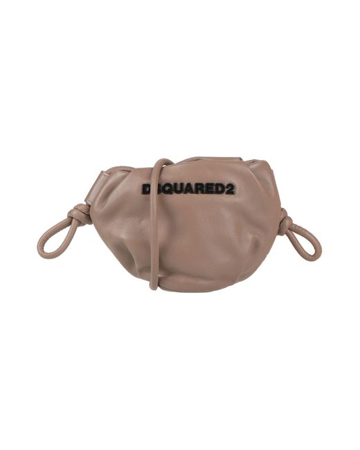 DSquared² Natural Khaki Cross-Body Bag Kidskin