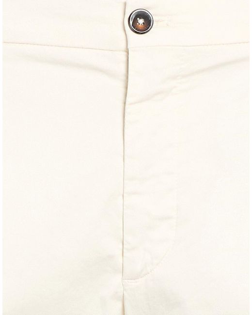 Michael Coal White Pants Cotton, Elastane for men