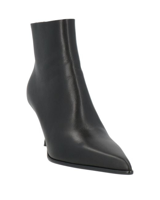 Ferragamo Black Ankle Boots Leather