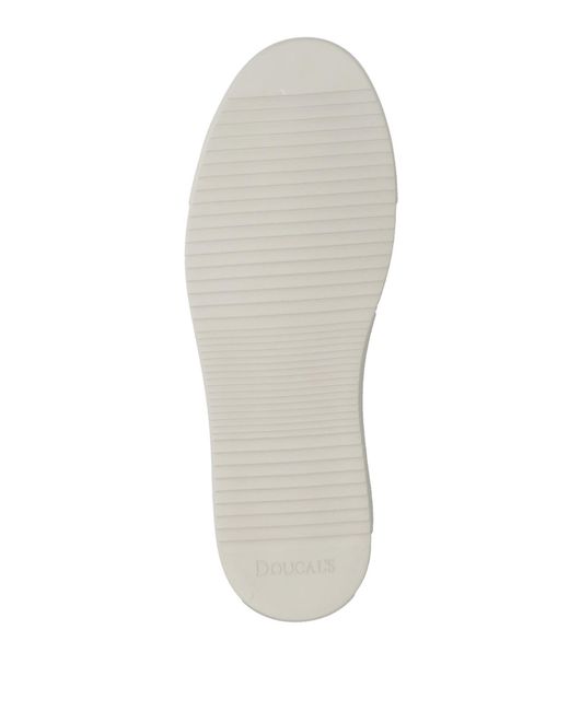 Doucal's White Roger Sneakers Leather for men