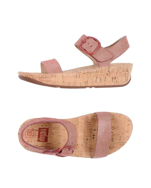 Fitflop Pink Pastel Sandals Soft Leather