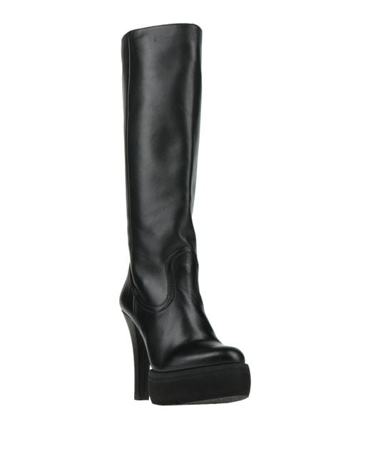 Paloma Barceló Black Boot Leather