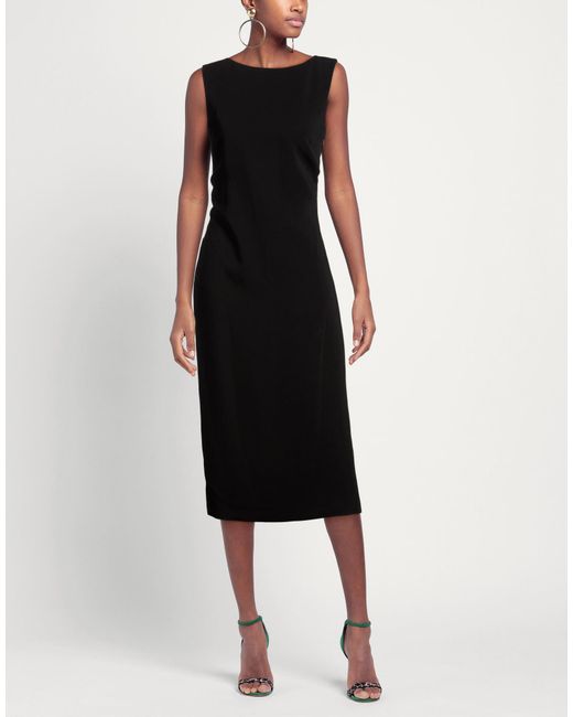 St. Agni Black Midi Dress