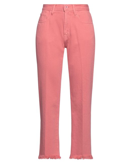 Jacob Coh?n Pink Jeans Cotton, Polyester