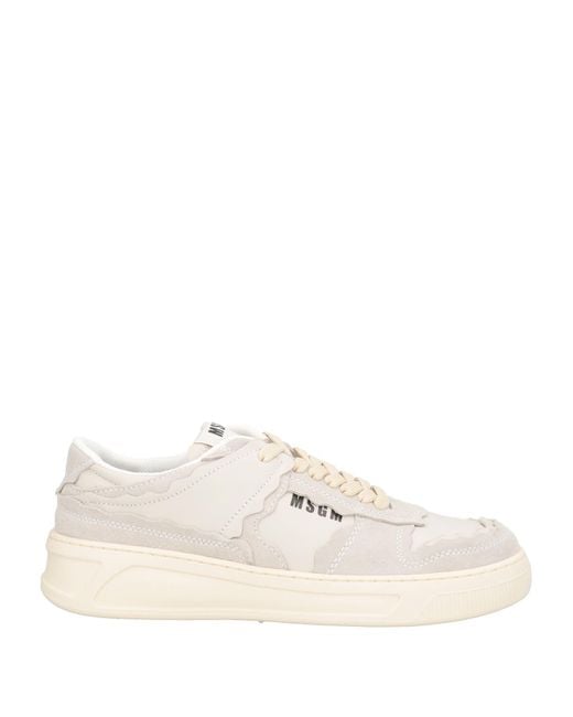 MSGM Natural Fantastic Light Sneakers Leather for men