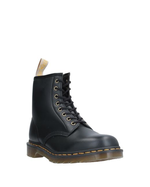 Dr. Martens Black Ankle Boots Textile Fibers for men