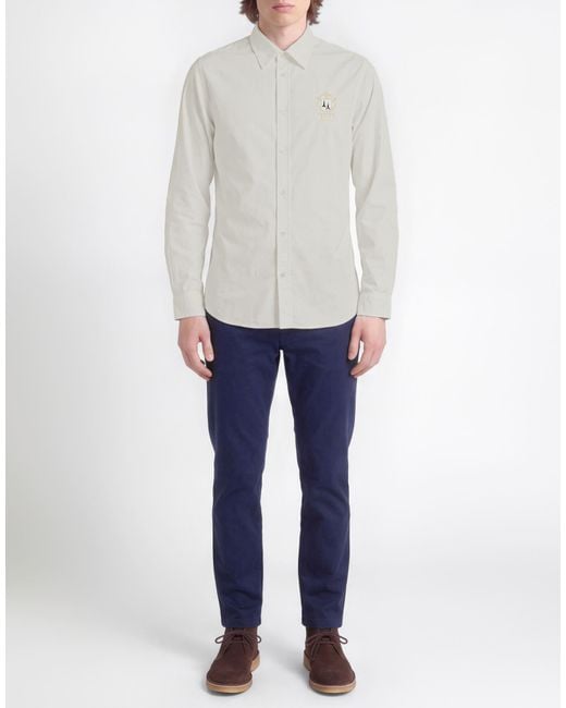 Aeronautica Militare White Shirt Cotton, Elastane for men