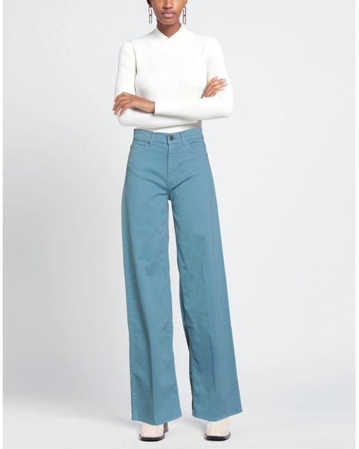 CIGALA'S Blue Pants Cotton, Elastane