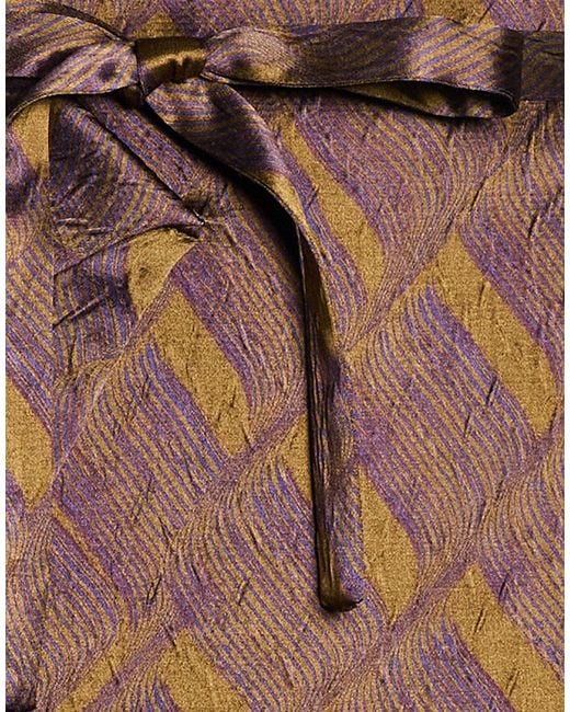 ODEEH Brown Midi Skirt Viscose, Polyester