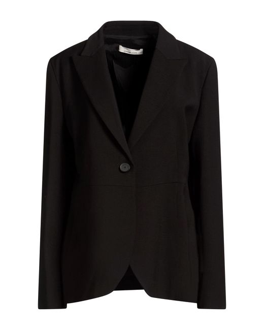 Liviana Conti Black Blazer Viscose, Virgin Wool, Elastane