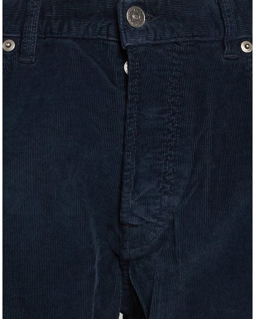 Dondup Blue Pants Cotton, Lyocell, Elastane for men