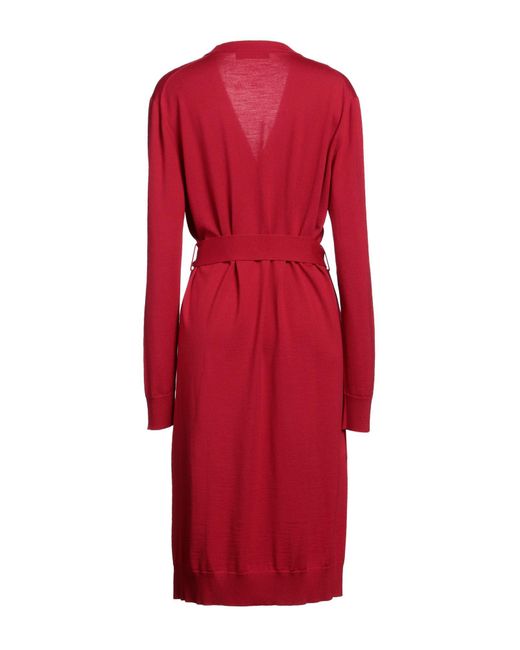 Dolce & Gabbana Red Cardigan Virgin Wool