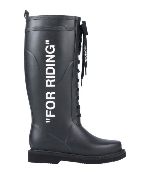 Off-White c/o Virgil Abloh Blue Boot Pvc