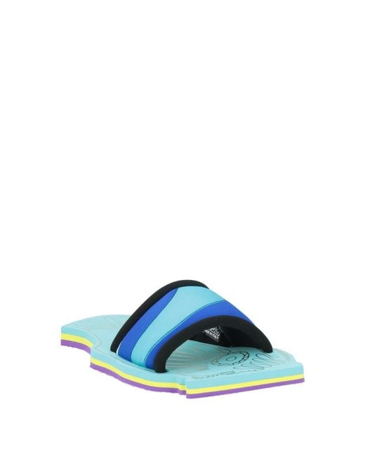 Emilio Pucci Blue Sandals Textile Fibers