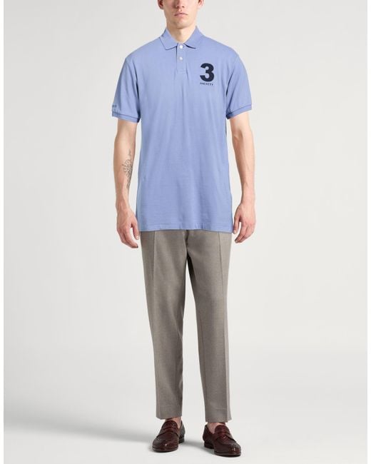 Polo Hackett de hombre de color Blue