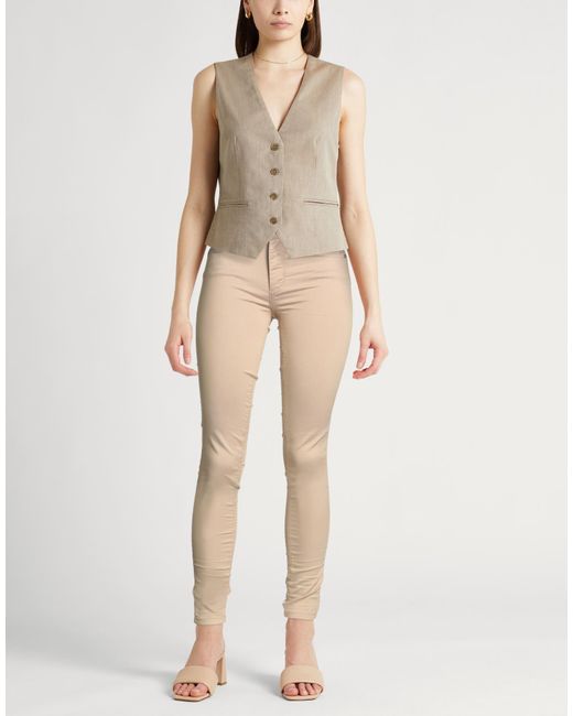 Liu Jo Natural Pants Cotton, Polyester, Elastane