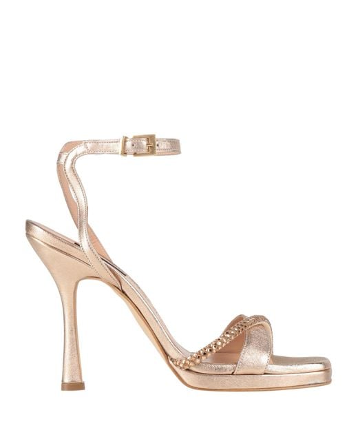 Sandali di Andrea Pinto in Metallic