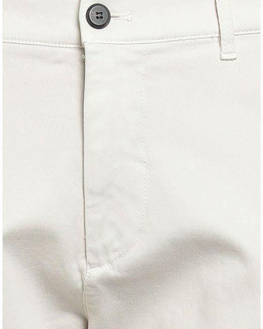 Eleventy White Ivory Pants Cotton, Elastane for men