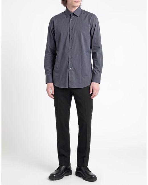 Bagutta Blue Shirt Cotton, Polyamide, Elastane for men