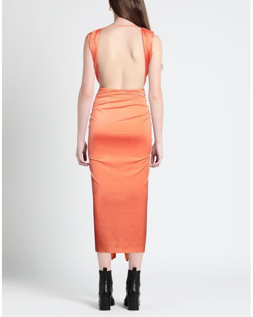 Baobab Orange Midi Dress