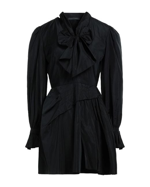 Alberta Ferretti Black Mini Dress